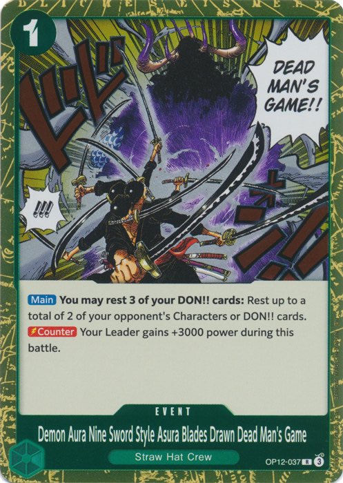 Demon Aura Nine Sword Style Asura Blades Drawn Dead Man's Game