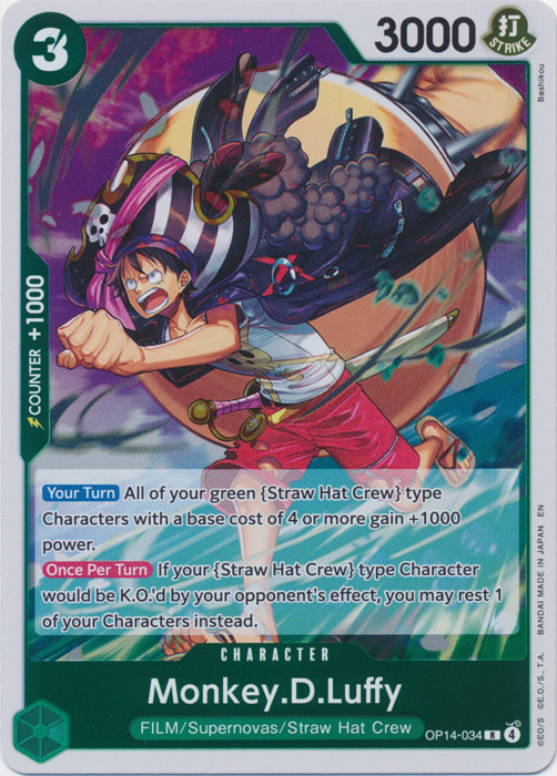 Monkey.D.Luffy - OP14-34
